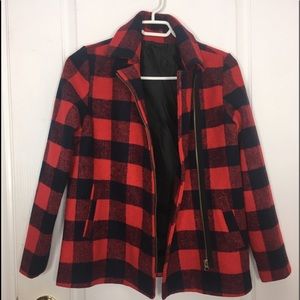 Checkered coat